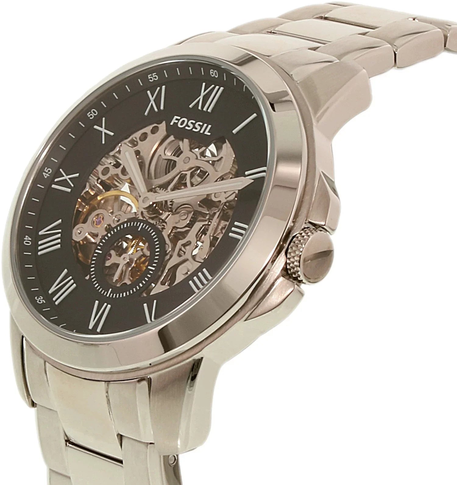 Fossil Men's Grant Watch Automatic Mineral Crystal