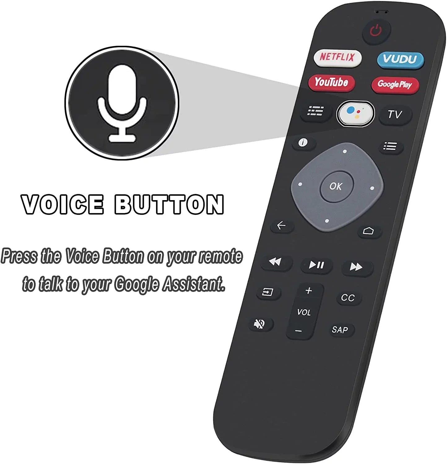 New  Voice Remote Control Replacement for Philips 5704 Series 5604 Series 5766 Series 5806 Series 5000