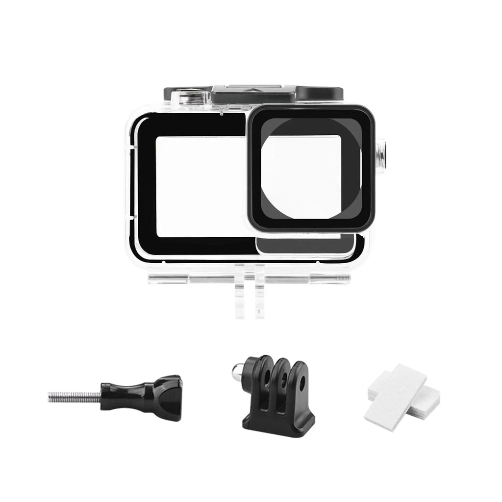 Stainless Steel Transparent Case Waterproof Diving Camera Case for  Action 3 4
