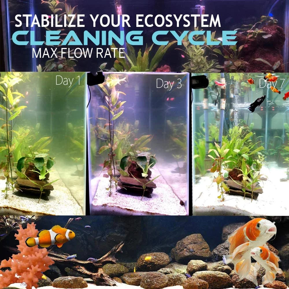 55W Non-Submersible  Ultraviolet 27" Light Clarifier Lamp Filter For Aquarium Koi Pond Fish
