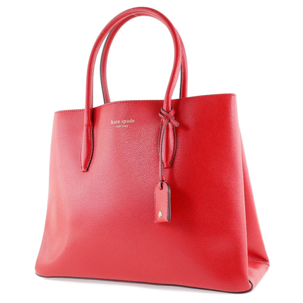 Pre-Owned Kate Spade Medium Satchel Eva  Leather Red Ladies Tote Bag (Like New)