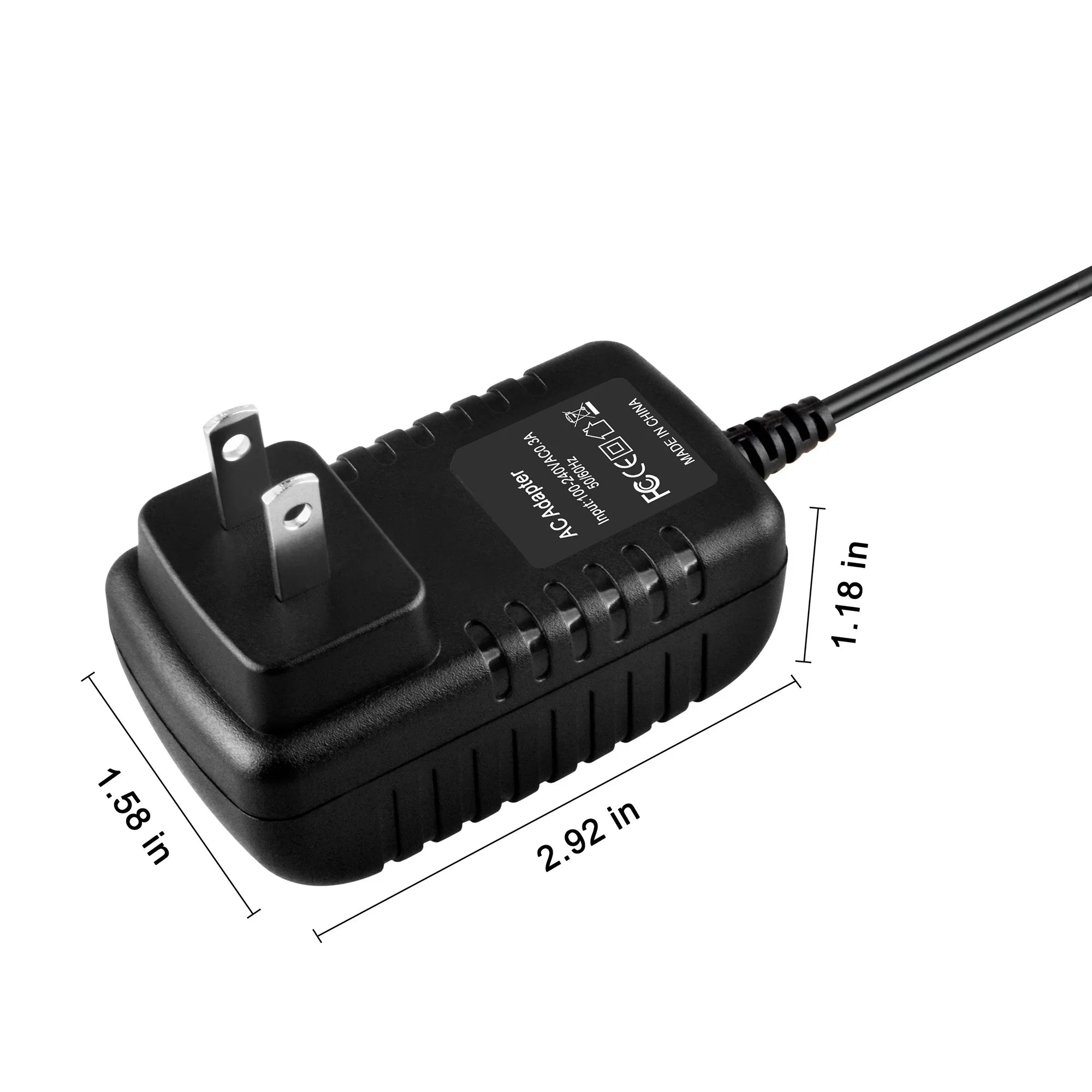 Adapter For Telefunken Deutschland  Bajazzo De Luxe 105 Radio Power Supply Cord Wall Home Charger