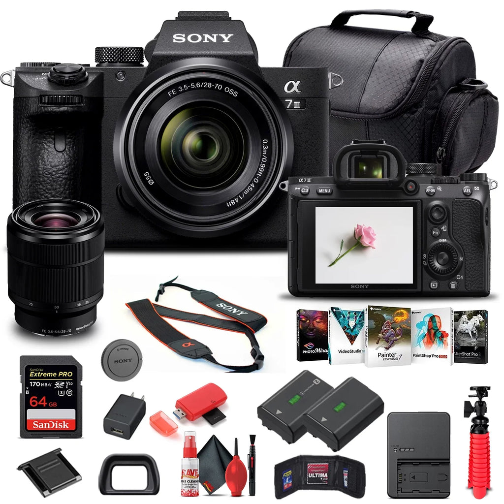 Sony Alpha a7  Mirrorless Camera / 28-70mm Lens / - Basic Bundle