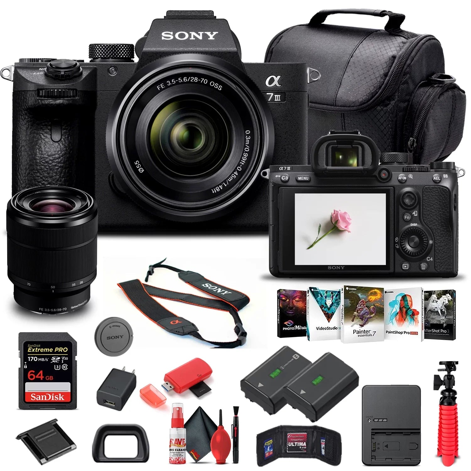 Sony Alpha a7  Mirrorless Camera / 28-70mm Lens / - Basic Bundle