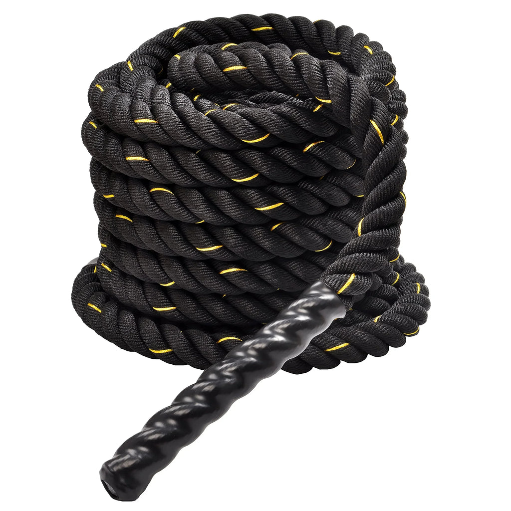 BalanceFrom Battle Rope 1.5 Inch Diameter Poly Dacron 30  Length, Heavy Ropes for Home Gym and Workout