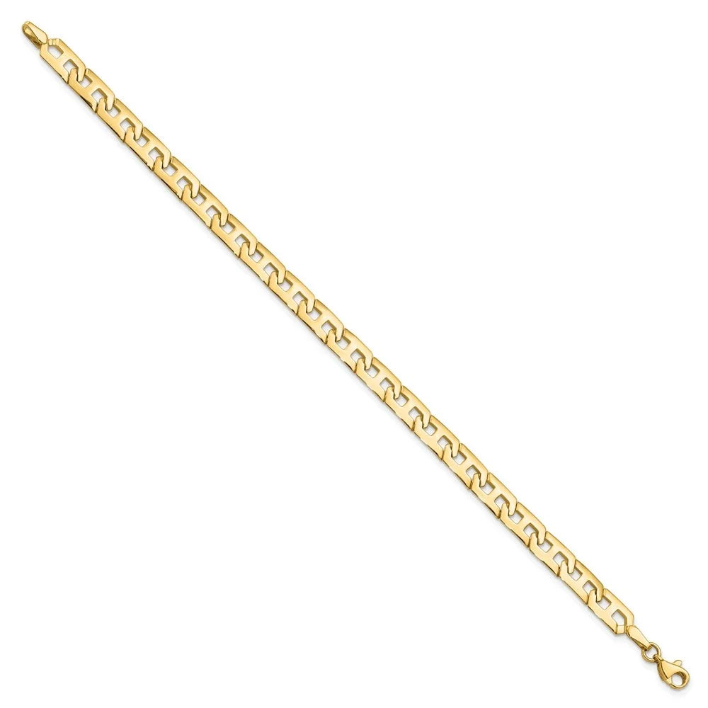 Auriga Fine Jewelry 14K Yellow Gold Polished Fancy Link Bracelet 7.5inch for Women