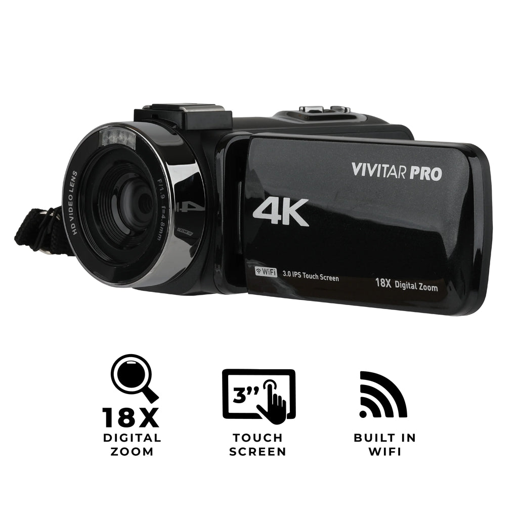 Vivitar 4K  Digital Video Camera, Night Vision, , Remote Control