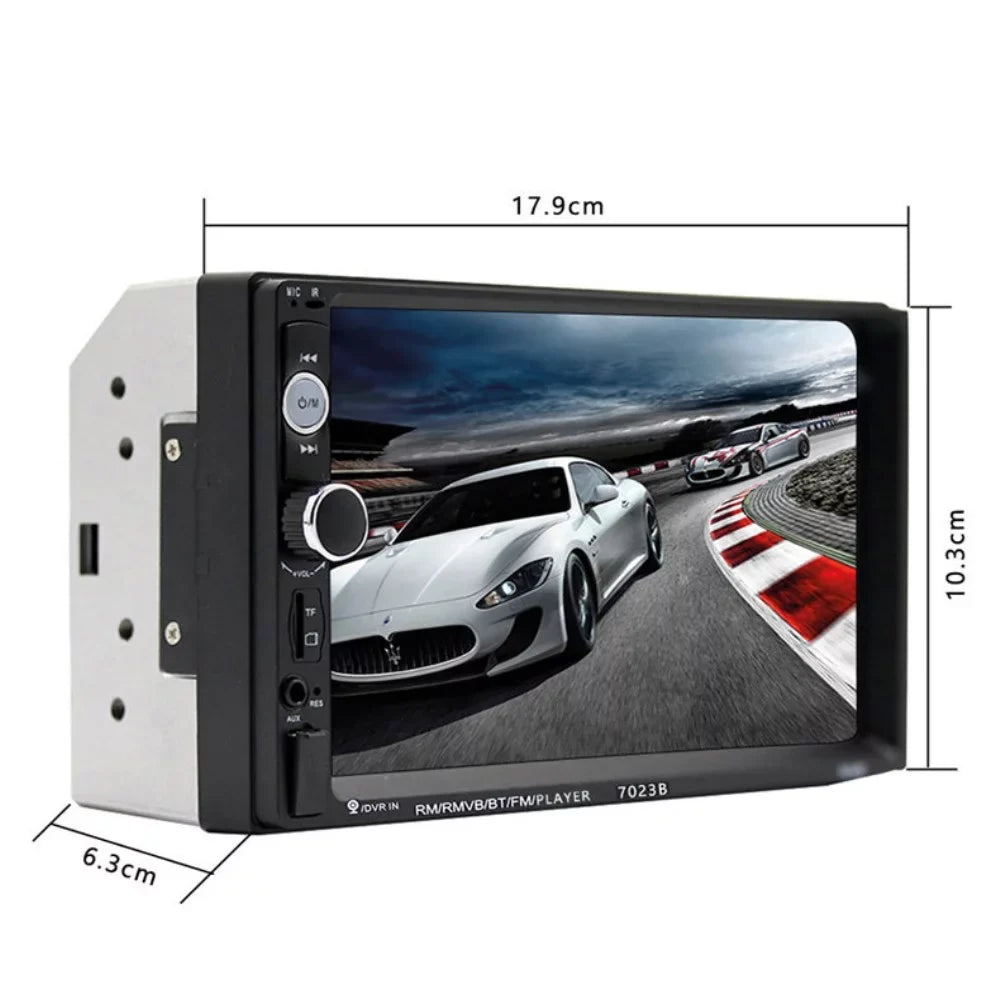 Tukinala Car Stereo Compatible with Apple Carplay and Android Auto, 7 Inch Double Din Car Stereo with Bluetooth, Touch Screen Car Radios  Player with / Input, Backup Camera, Mirror Link