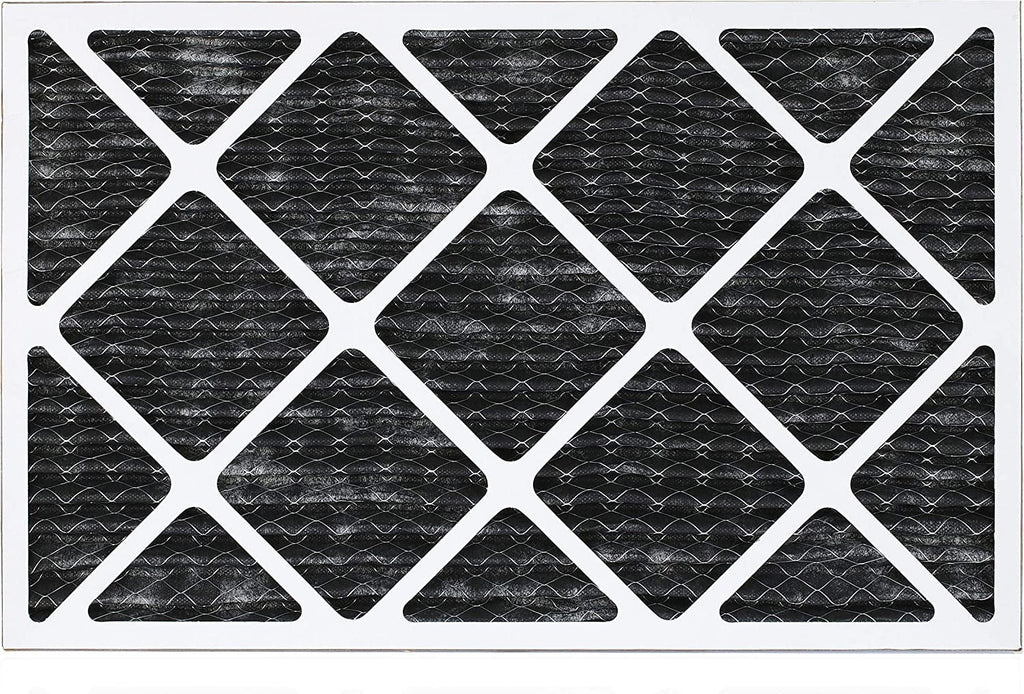 Filterbuy 12x24x1  8 Odor Eliminator Pleated   Furnace Air Filters with Activated Carbon (2-Pack)