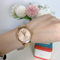 Fossil  Reid Three-Hand Rose Gold-Tone Stainless Steel Watch