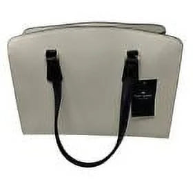 Perry Leather Warm Beige Blush 3 Comparts Satchel Bag Purse