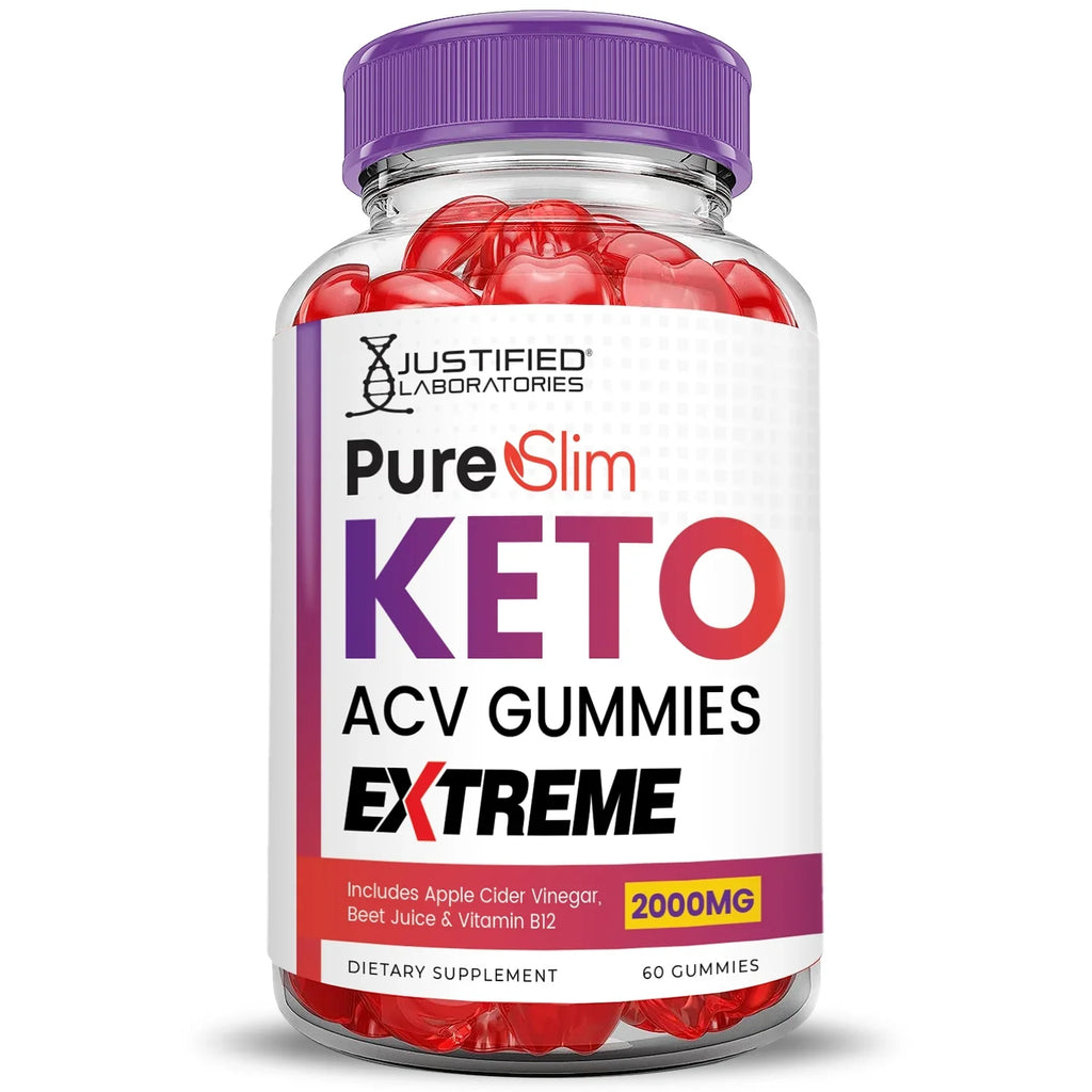 (2 Pack) Pure Slim Keto Extreme  Gummies 2000mg Dietary Supplement 120 Gummys