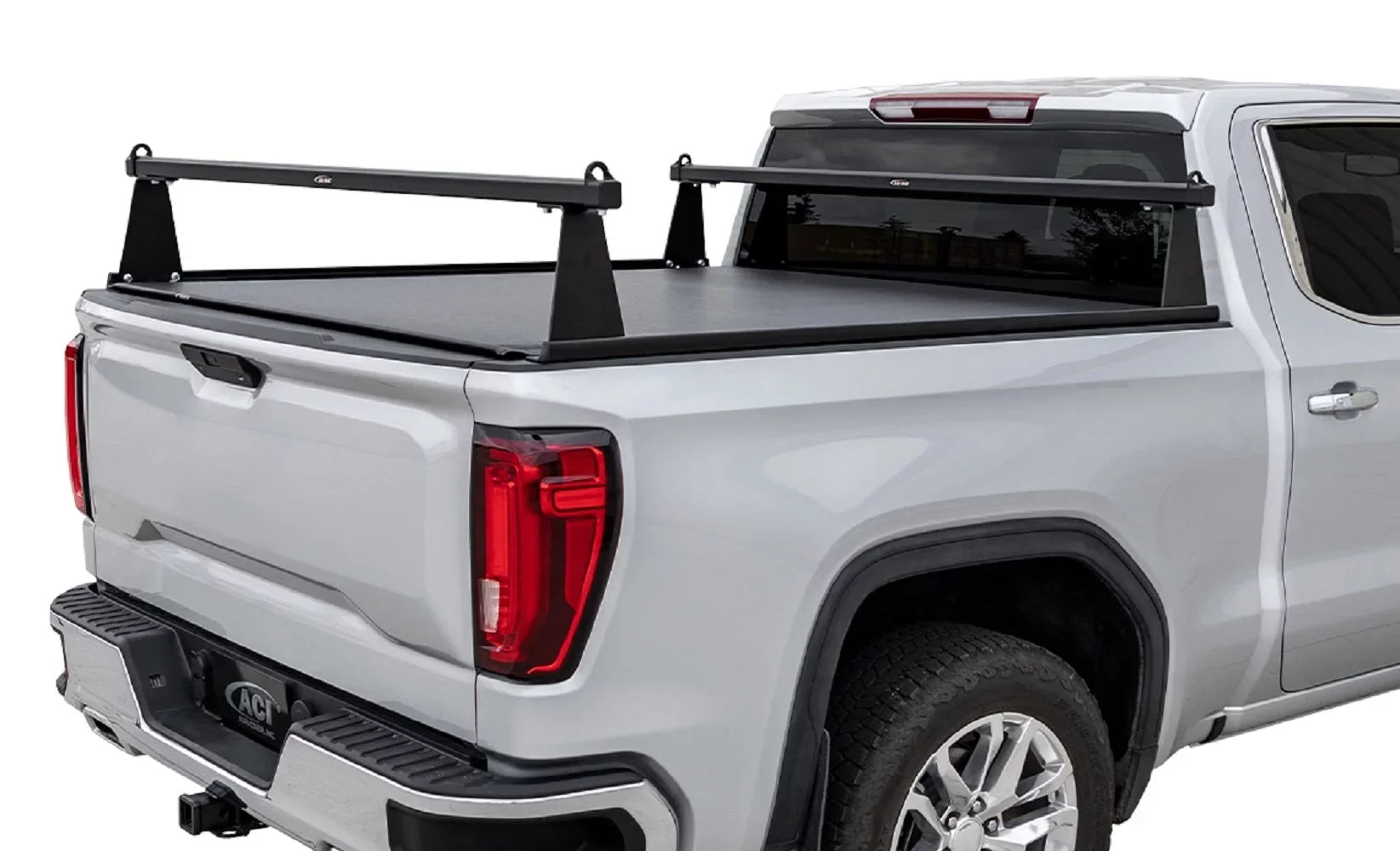 2014-2018 Fits Chevrolet Silverado Fits  Sierra 1500 2019 Silverado 1500  Sierra 1500 Limited 2015-2019 2500 3500 6' 6" Matte Black Aluminum -series Truck Bed Racks