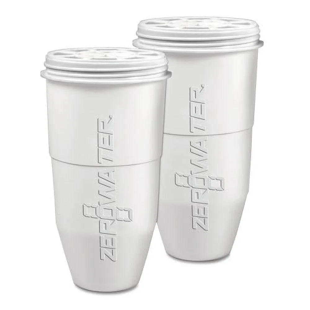 Avanti ZeroWater Replacement Filtering Bottle Filter, 4 dia x 7 h, 2/Pack