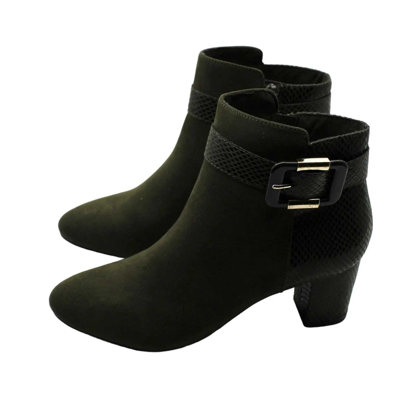 Karen Scott Ivyy Mixed-Media Booties