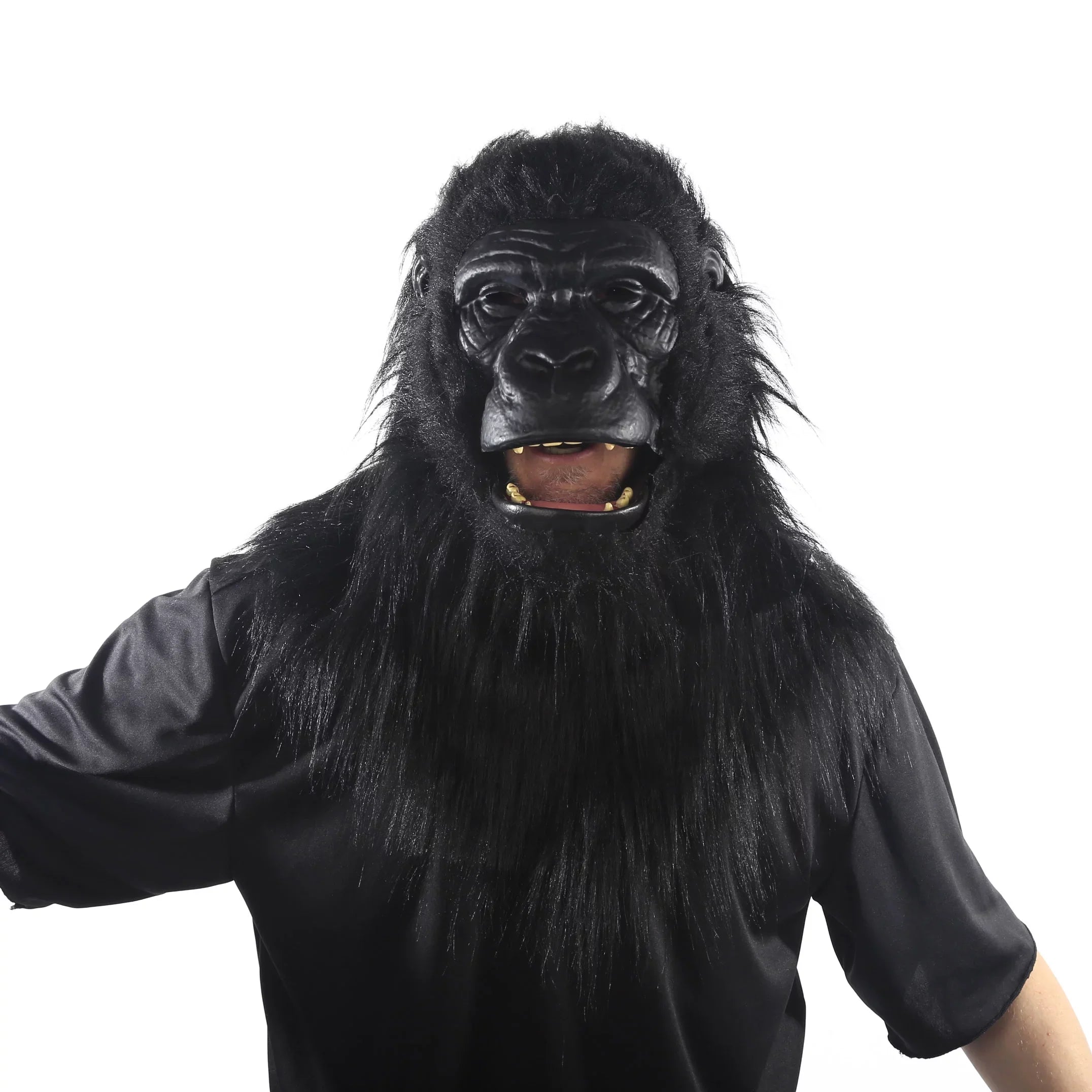 Halloween Adult Jaw-Motion Mask With Fur, Gorilla, Way To Celebrate