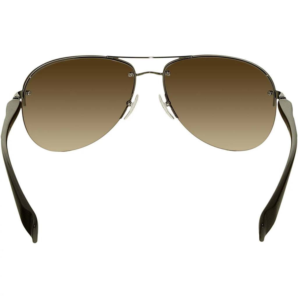 Prada Men's Gradient Linea Rossa -5AV6S1-65 Brown Aviator Sunglasses