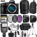 Nikon  Mirrorless Digital Camera with 50mm f/1.8  Lens + 0.43X Wide Angle Lens + 2.2x Telephoto Lens + Flash + 64GB Memory Card + -- Filters + Wireless Remte - International Version