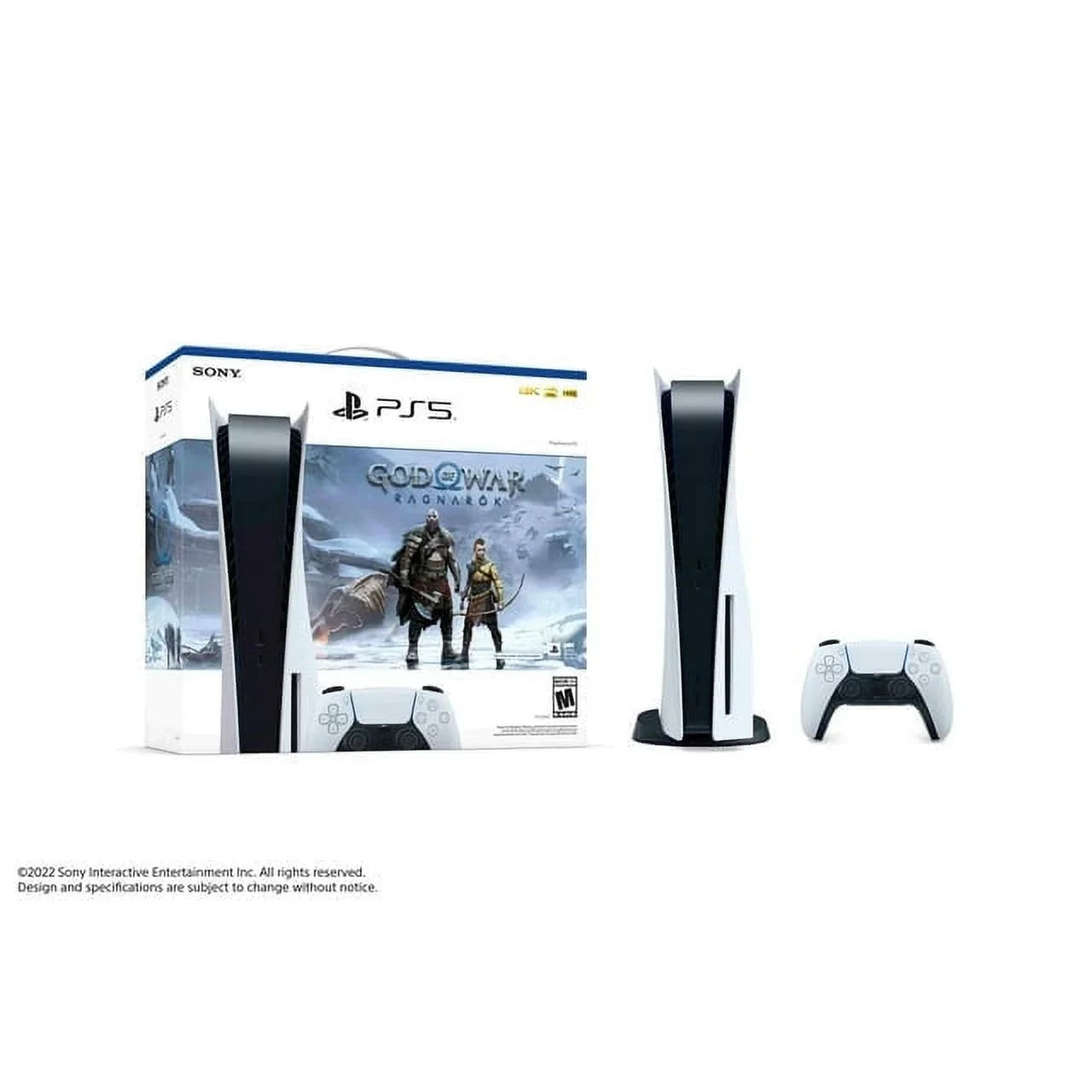 2023 Newest PlayStation_PS5 Gaming Console Disc Version Bundle with Marvel's Spider-Man: Miles Morales / God of War Ragnarök/ 10 In 1 Accessory Kit