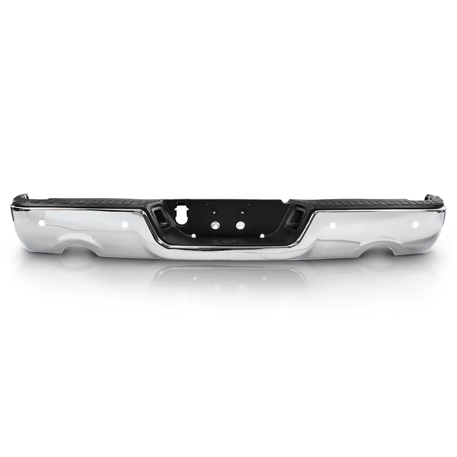For 09-18 Ram 1500 Dual Exhaust Model Chrome Rear Bumper Step Pad w/Sensor Holes Fits select: 2011-2012   1500, 2019-2023  1500