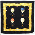 Pre-Owned Bvlgari Silk Scarf Muffler Black Balloon Pattern  Women's Tapestry (Good)