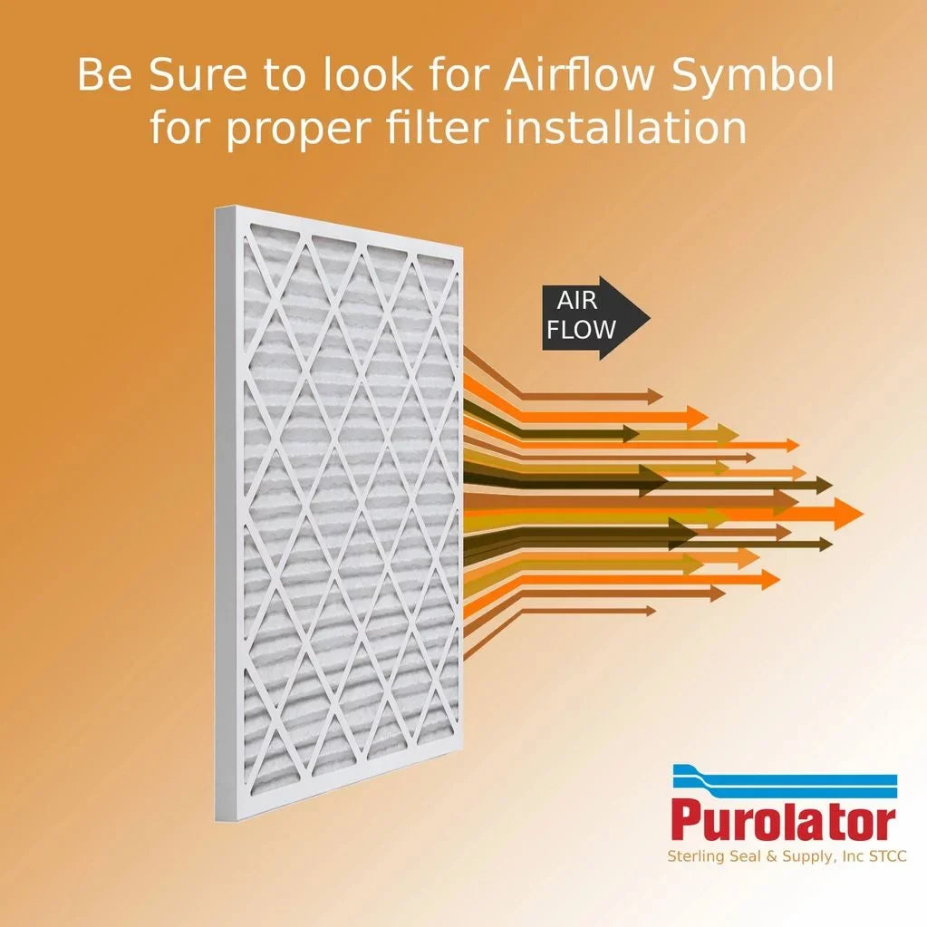 16x25x1 Purolator / Air Guard Pleated Air Filter -  8 (6 Pack)