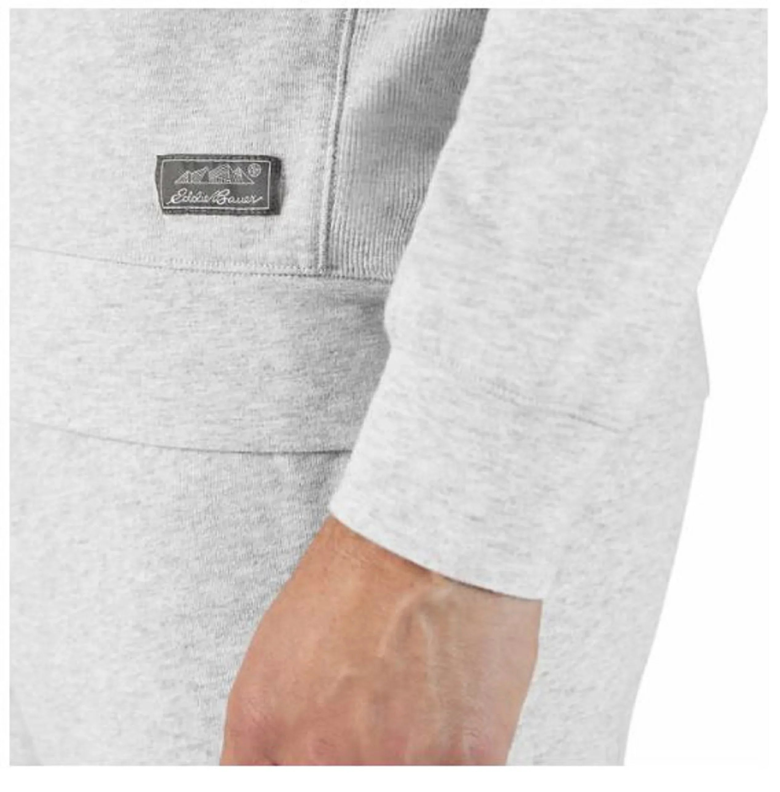 Eddie Bauer Mens Top Bottom Lounge Set (Gray, -Large)