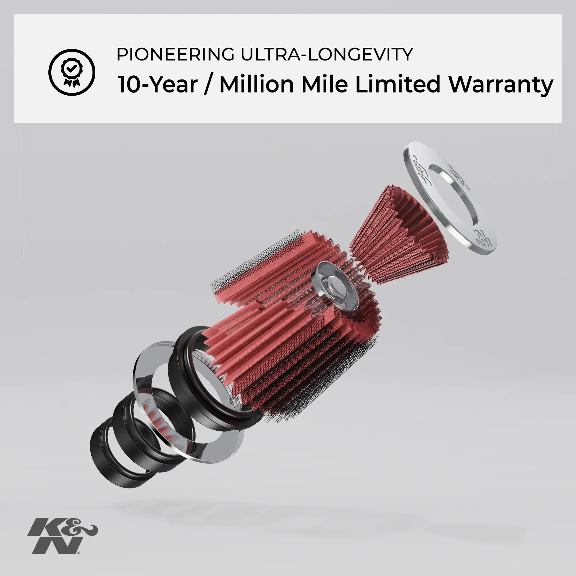 & Engine Air Filter: High Performance, Premium, Washable, Industrial Replacement Filter, Heavy Duty: -3322
