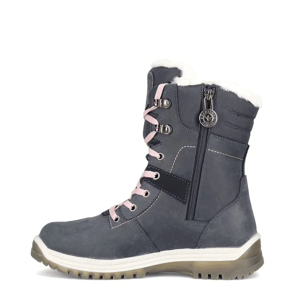 Santana Canada Women's May Waterproof Non-Slip Outsoles Side-Zip Round Toe Boots, Night/Peony, Size 7 ()