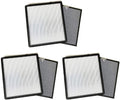 Nispira True  Activated Carbon Filter Replacement Set Compatible with Hathaspace  Smart True  Air Purifier 5-in-1, 3 Sets of 2 Filters
