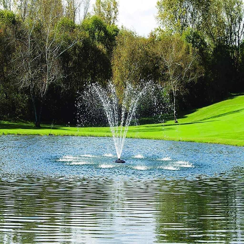 Kasco 1   Series Decorative Fountain - 120V with 50 Ft Electric Power Cord | Pond and Lake Fountain | Efficient Pond Aerator Outdoor Fountain Black