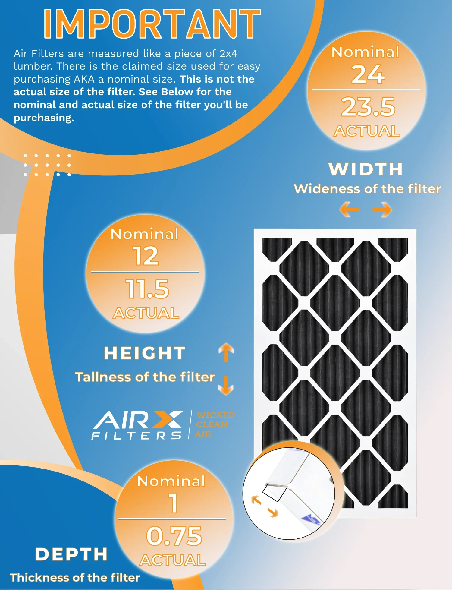 12x24x1 Air Filter  8 Rating, 12 Pack of Furnace Filters Comparable to  700,  5, Pet Odor Retention Filters - Made in  by     .