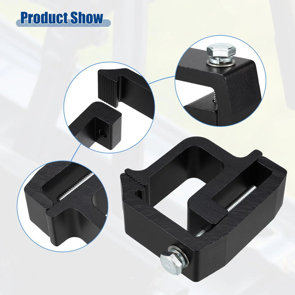 Unique Bargains 8 Pcs Truck Bed Cap Mount Clamps Camper Shell Clips Fit for Chevy Silverado 1500 2500HD 3500HD Black