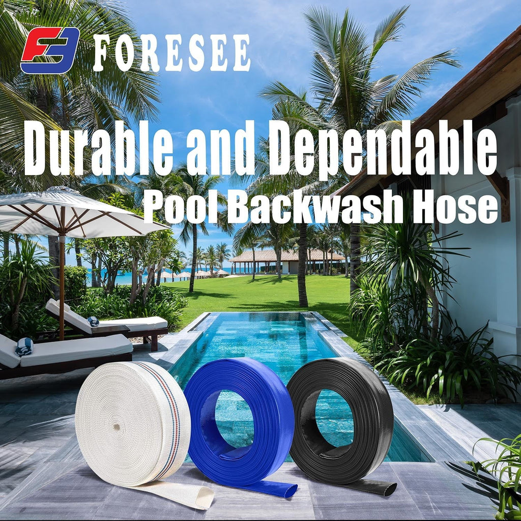 Lay-Flat Pool Backwash Hose - Ideal for commercial and industrial use