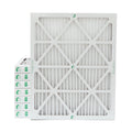 16x20x2  10 Pleated  Furnace Air Filters by Glasfloss Industries. ( 8 Pack ) Exact Size: 15-1/2 x 19-1/2 x 1-3/4