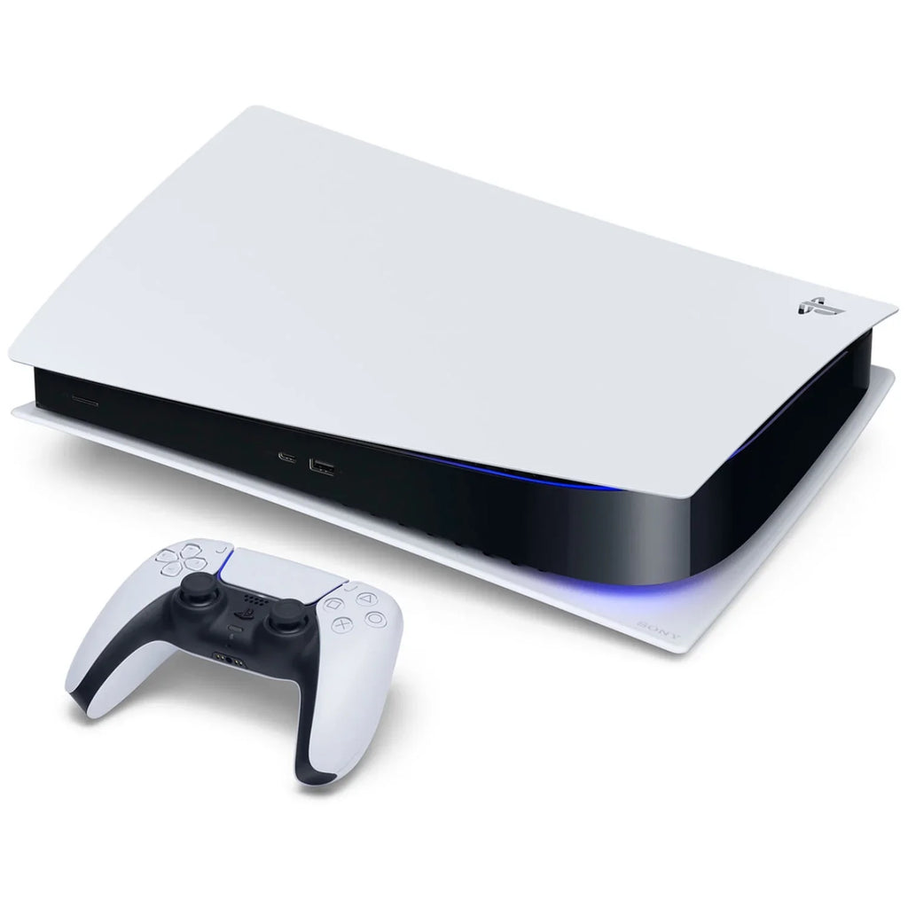 Sony Playstation 5 Digital Edition Console with Extra White Controller and 2x Surge  Grip Kit Bundle