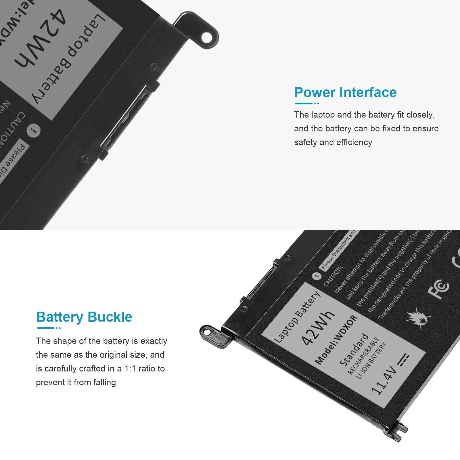 Battery For Dell   0WDX0R, 0FC92N