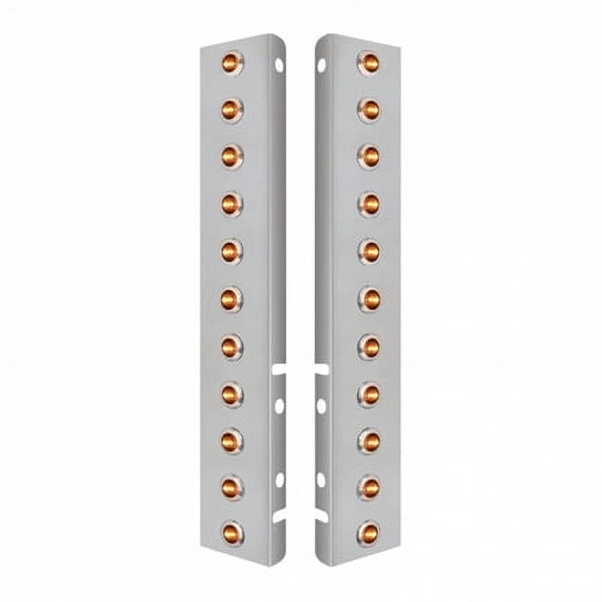 United Pacific 34465 Air Cleaner Light Bar   Front, Stainless Steel, With