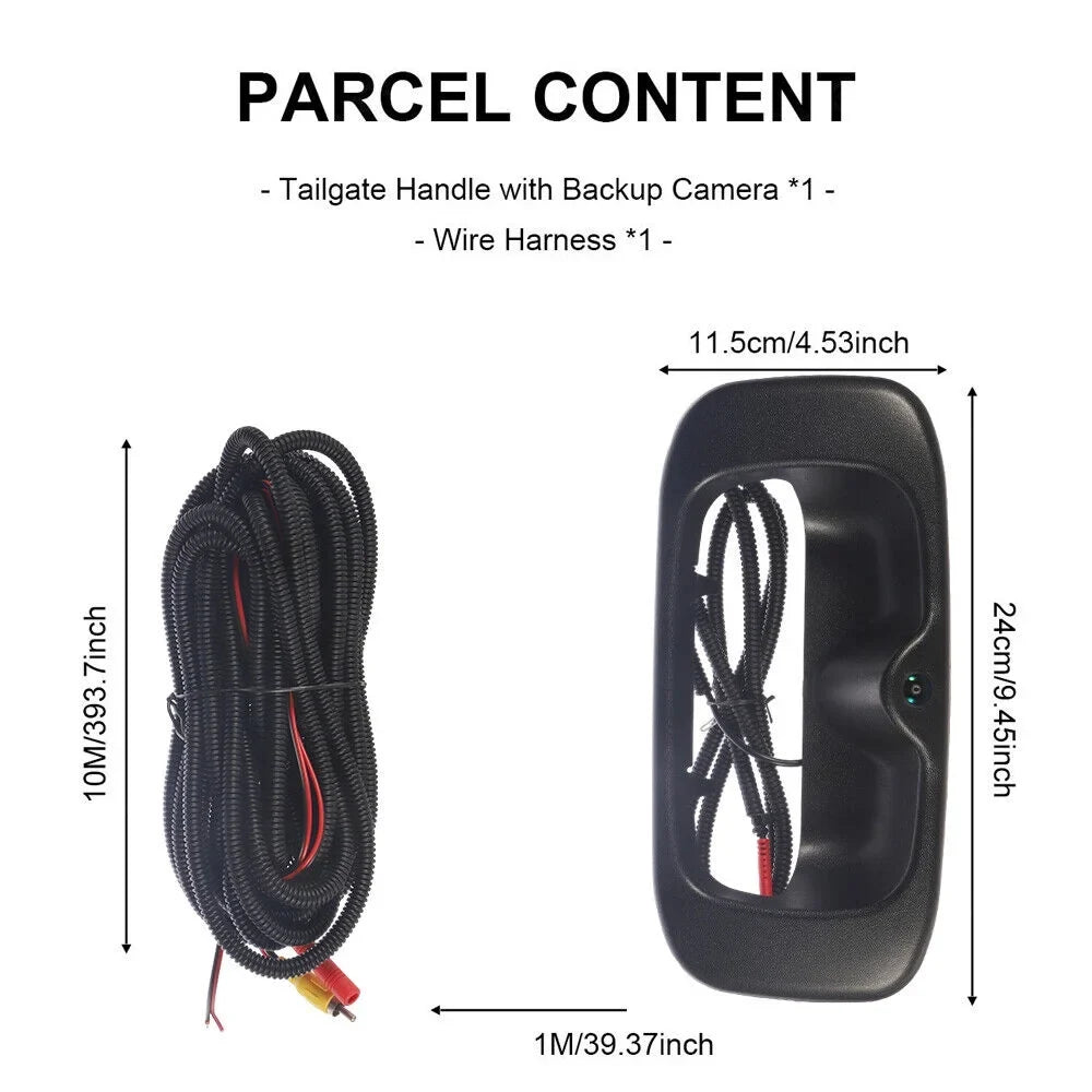 High Resolution Night Vision Direct Replacement Rear View Backup Camera For Chevy  Silverado/Sierra Rear Tailgate Handle -15130742 Free Shipping