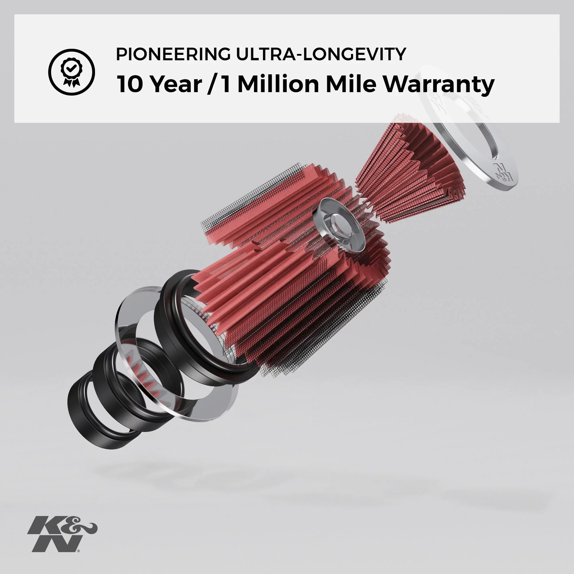 & Universal Clamp-On Air Filter: High Performance, Premium, Washable, Replacement Filter: Flange Diameter: 4 In, Filter Height: 8 In, Flange Length: 1.75 In, Shape: Round Tapered, -1027