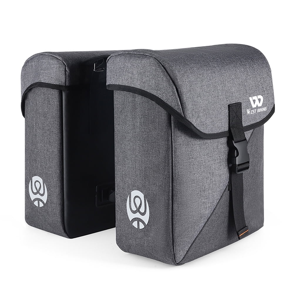 Lixada Bike Rear Seats Bag 35L Double Luggage Carriers Large Capacity Riding Accessory Utility Trunk