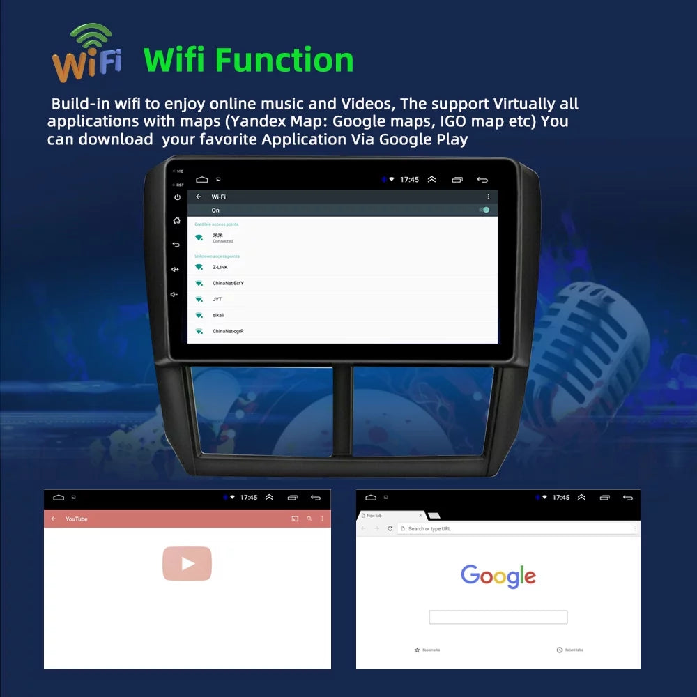 Navigation for Car Subaru Forester 2008-2012 Android 10 Car Radio 9 inch Bluetooth Player Carplay Android Auto