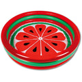 Hoovy 59 Inch 53 Gallon 3 Ring Watermelon Inflatable Kiddie Swimming Pool Set