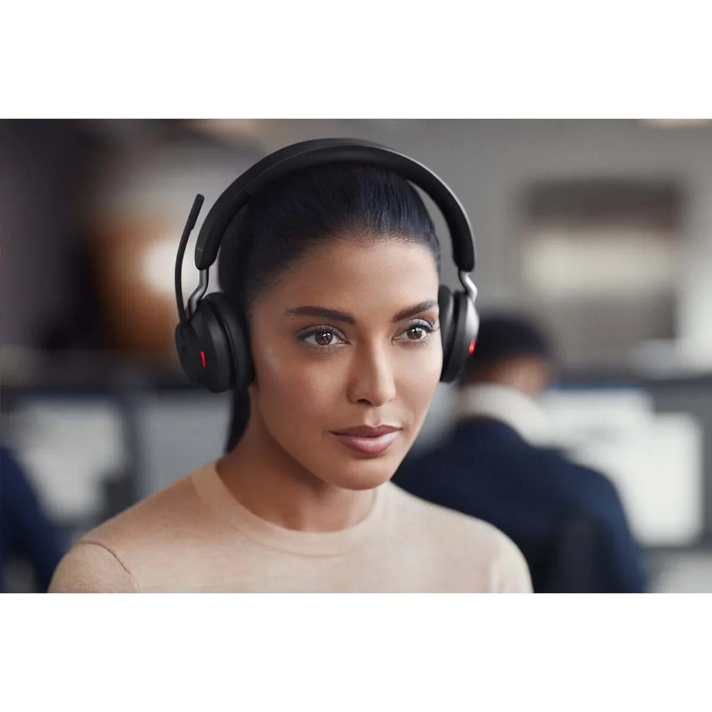 Jabra Evolve2 65 - -  Mono with Charging Stand - Connector Single Ear Headset - Black