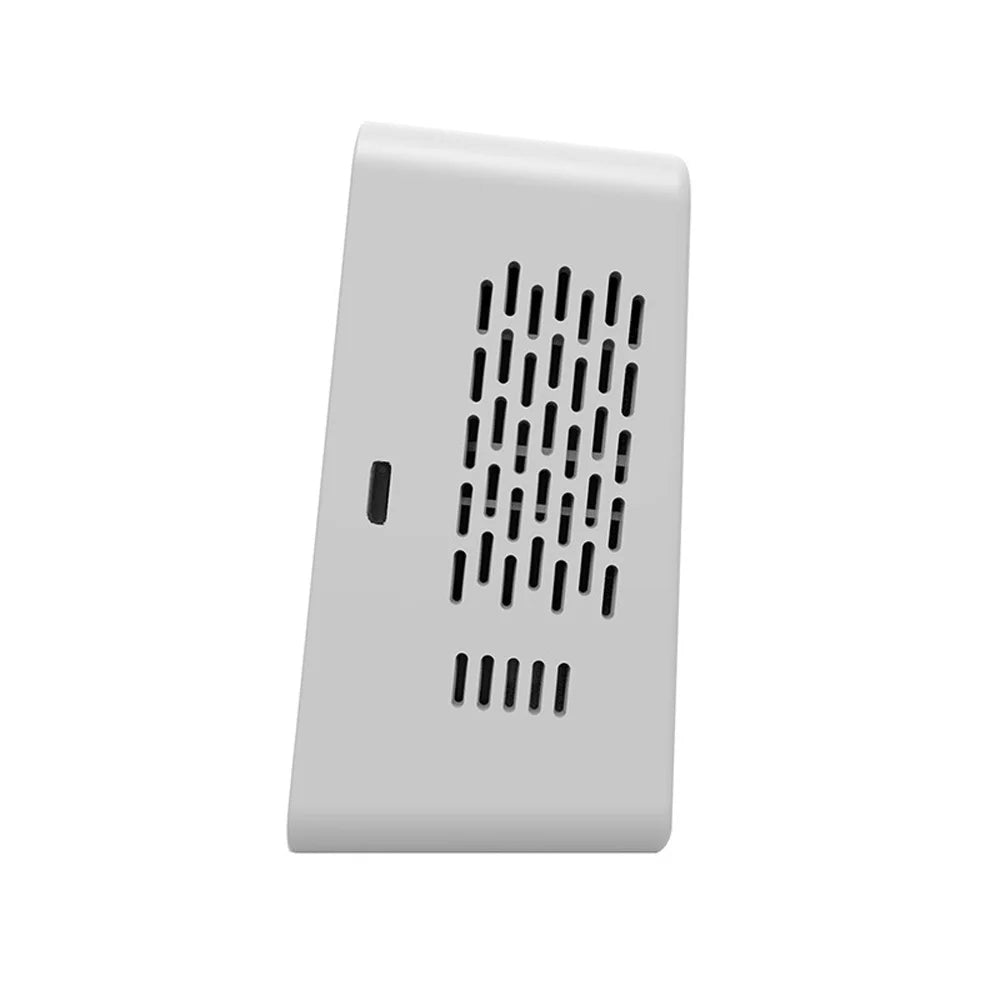 Carevas WiFi Intelligent Air Quality Detector .5    Humidity 6 In 1 Detector Time Date Week Display Mobilephone  Remotes Viewing 2 Sets Alarm Home Indoor Desktop Air Quality Moni