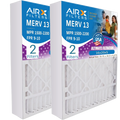 16x20x5 Air Filter  13 Comparable to  1500 - 2200 &  9 Compatible with Lennox  Air Filter 2 Pack by     .