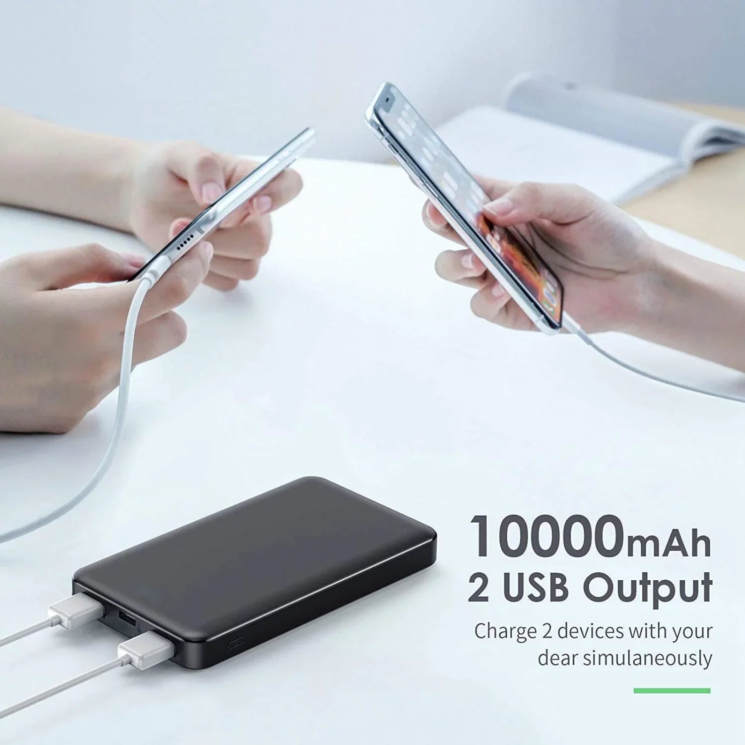 For Motorola Razr / Razr Plus / Razr Plus (2023) - 10000mAh Power Bank  Display Backup Battery Portable Charger Slim 2-Port  1-Port -
