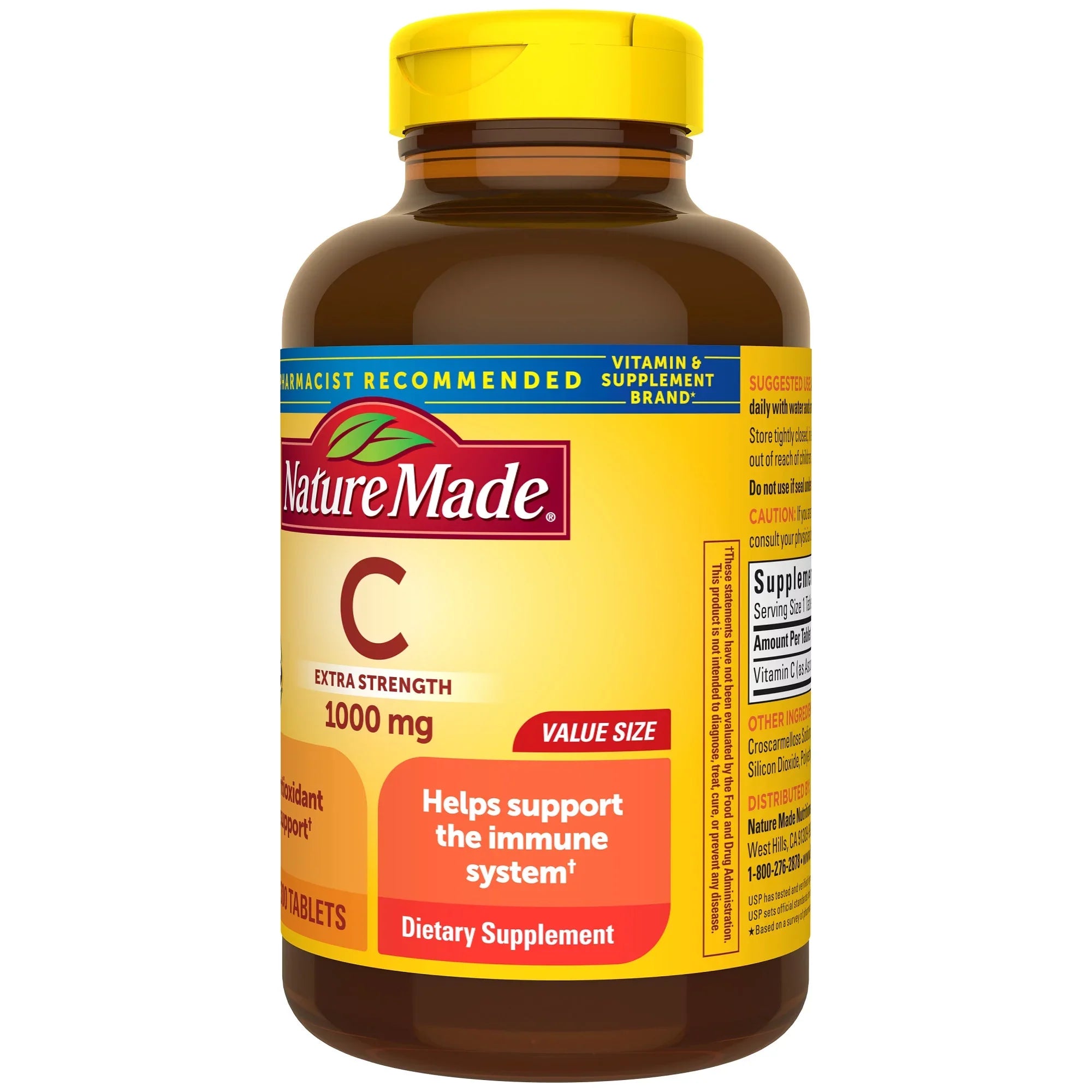 Nature Made Extra Strength Vitamin  1000 mg Tablets, Dietary Supplement, 300 Count