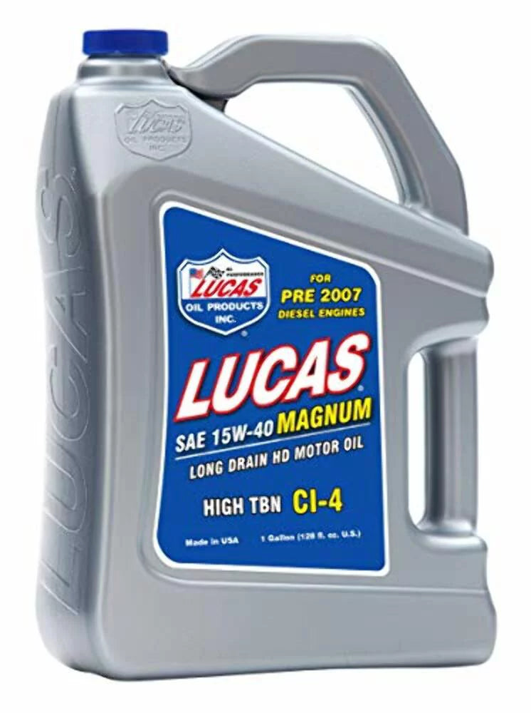 Lucas Oil 10076 128oz. 15-40 Heavy Duty High  Truck Motor Oil