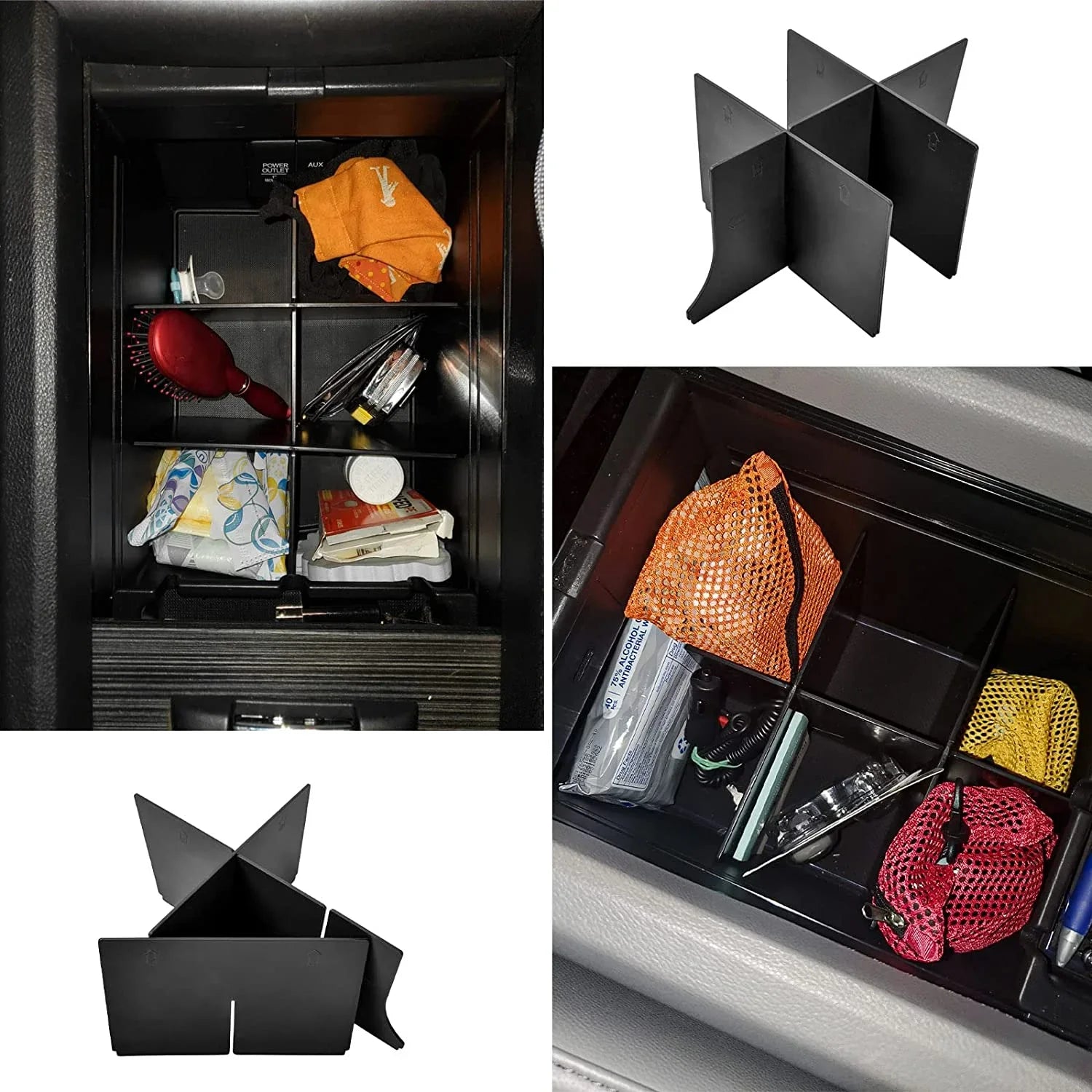 Center Console Organizer Insert Compatible with Honda Pilot 2016-2019 2020 2021 2022/ Ridgeline 2017-2023/ Passport 2019-2023 - Console Accessories